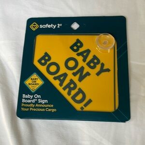 NWT - Baby on Board sign